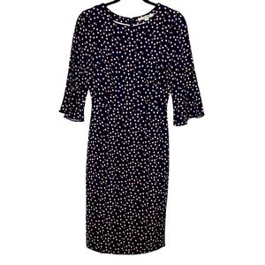Boden Dress Size 8 Navy Polka Dot NWOT